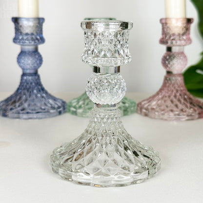 Set Of 4 Paisley Candlestick Holders