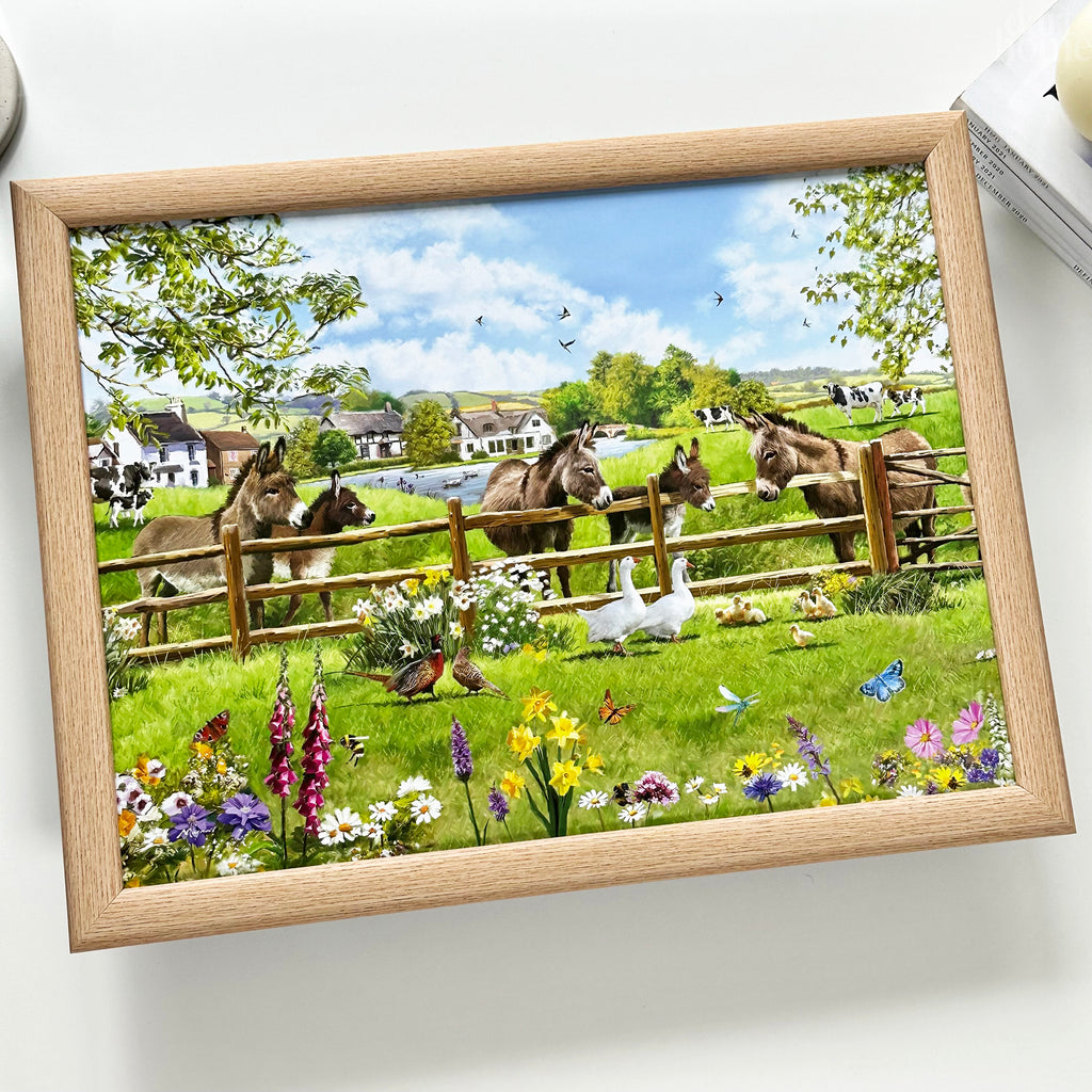 Donkey Farm Cushioned Lap Tray
