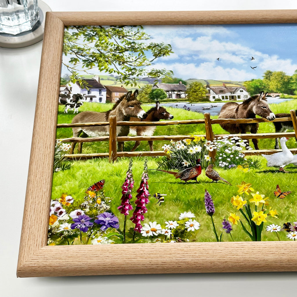 Donkey Farm Cushioned Lap Tray