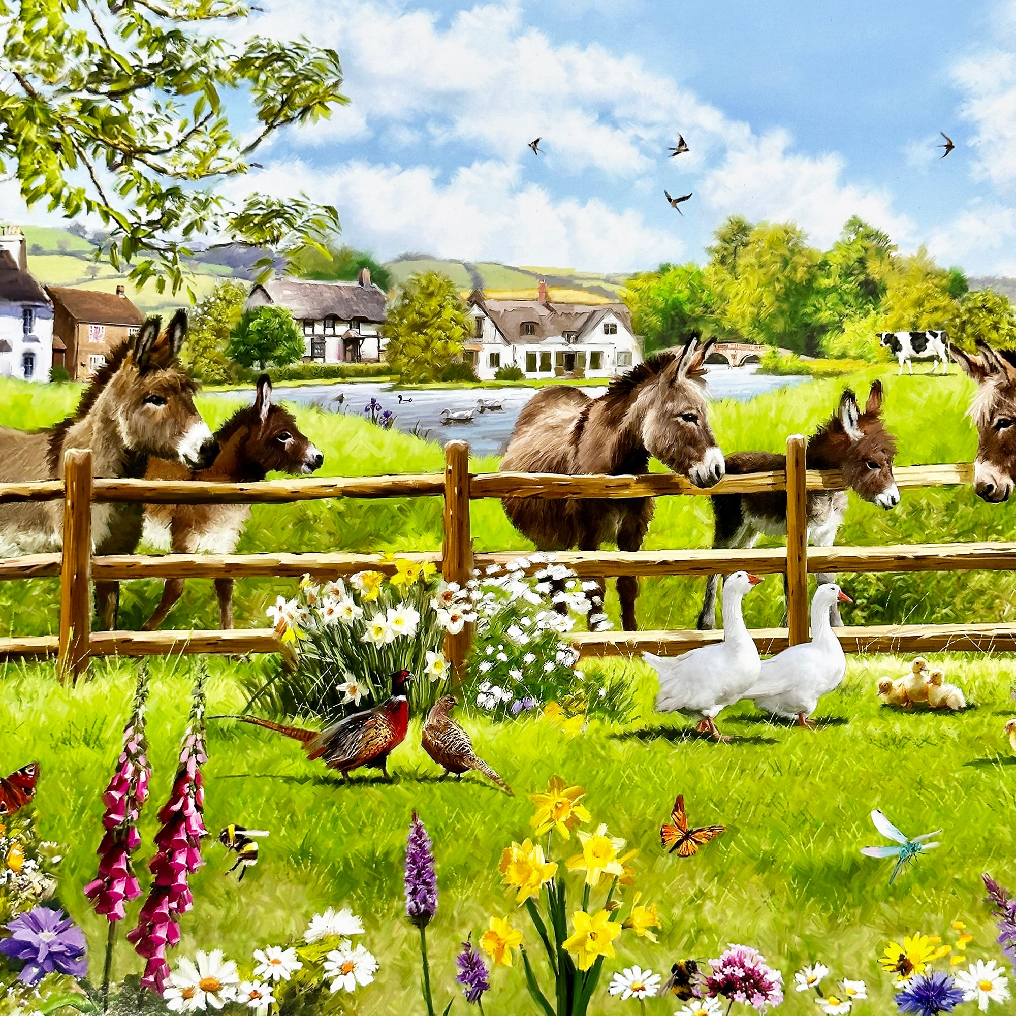 Donkey Farm Cushioned Lap Tray