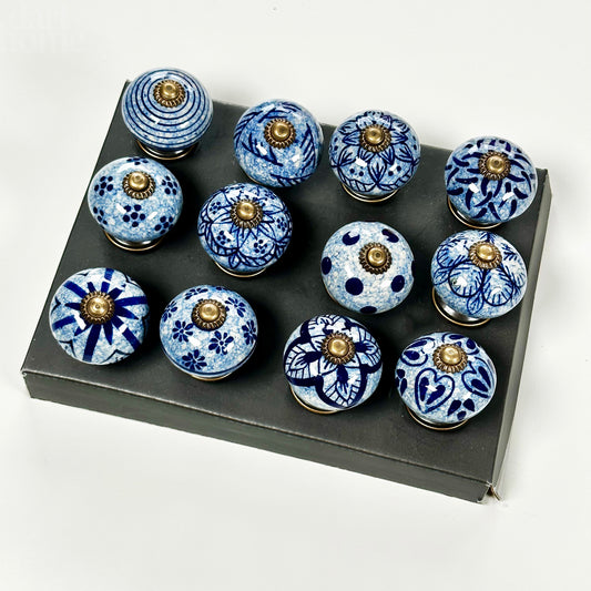 Set Of 12 Mediterranean Door Knobs