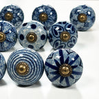 Set Of 12 Mediterranean Door Knobs