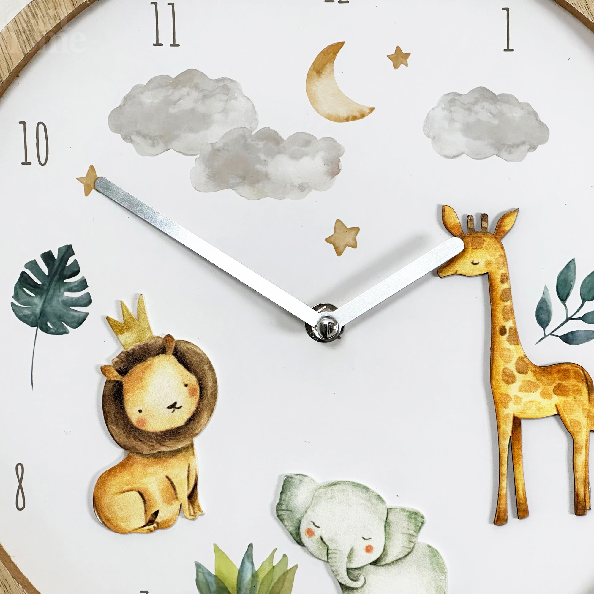 Safari Nursery Wall Clock