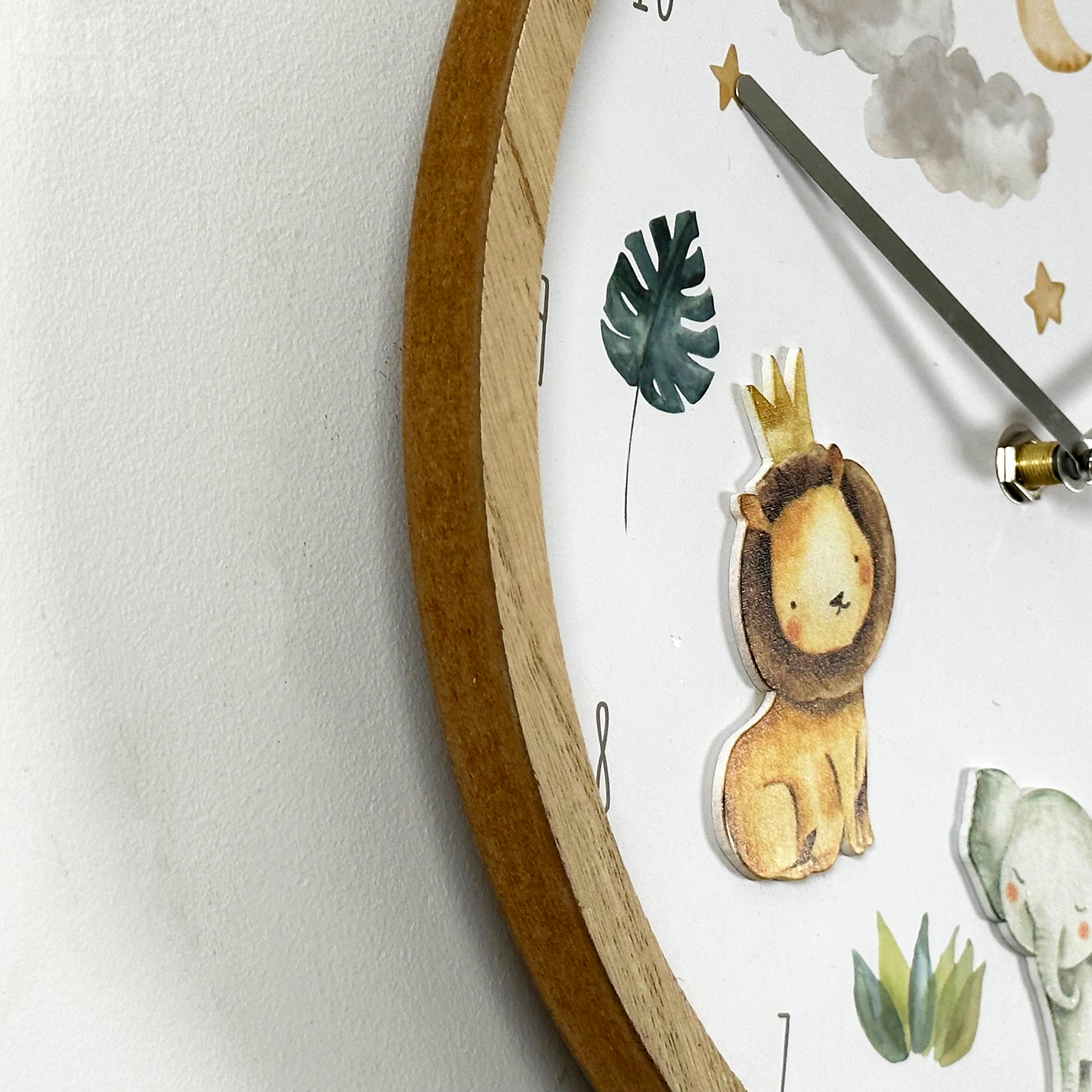 Safari Nursery Wall Clock