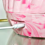 Pink Marble Sea Shell Glitter Lamp
