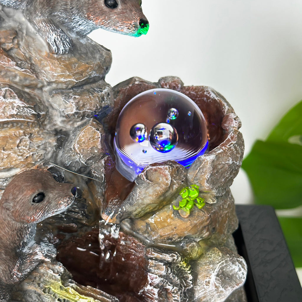 River Otters Indoor Water Fountain