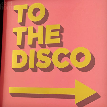 Pink To The Disco Framed Wall Art