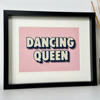 Retro Dancing Queen Framed Wall Art