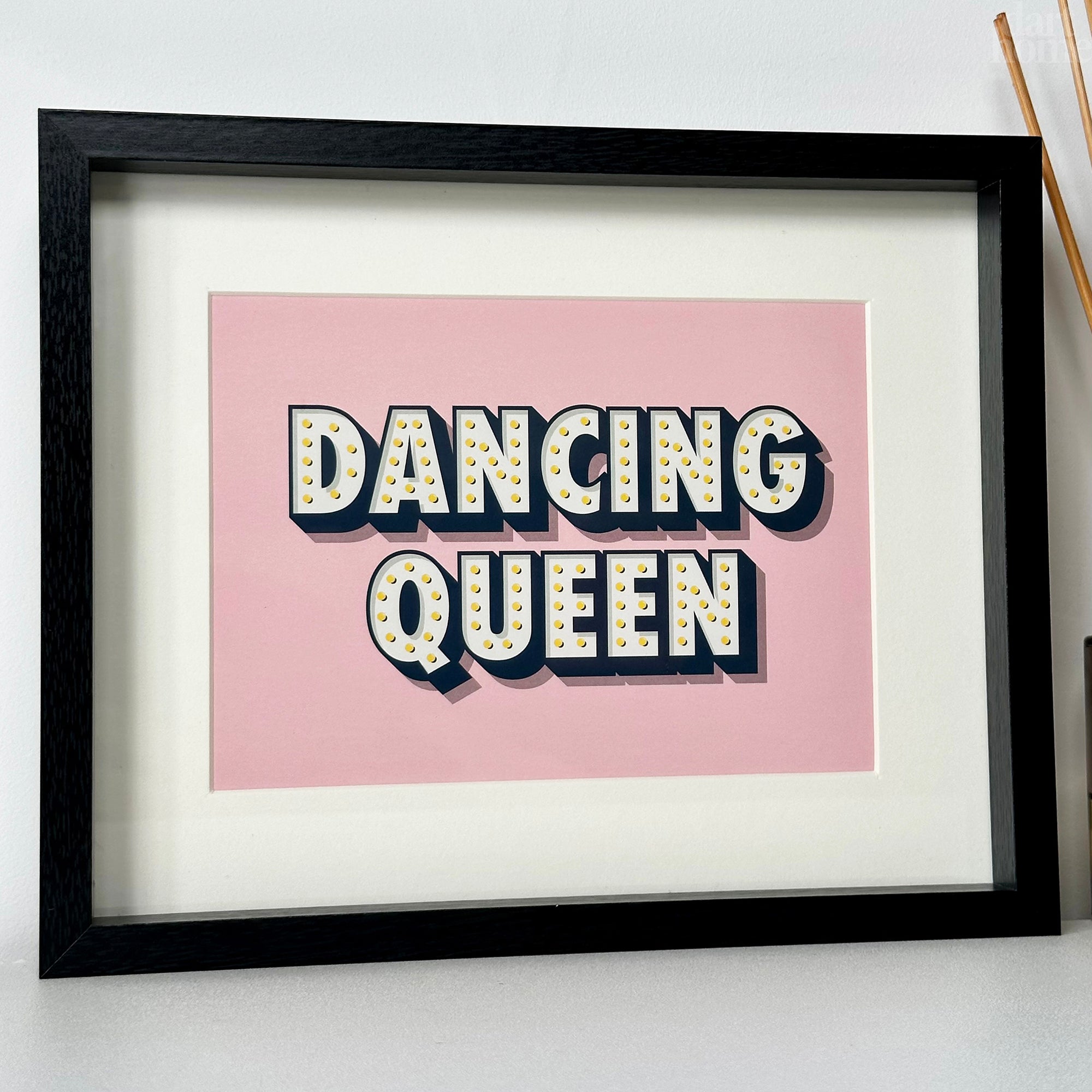 Retro Dancing Queen Framed Wall Art