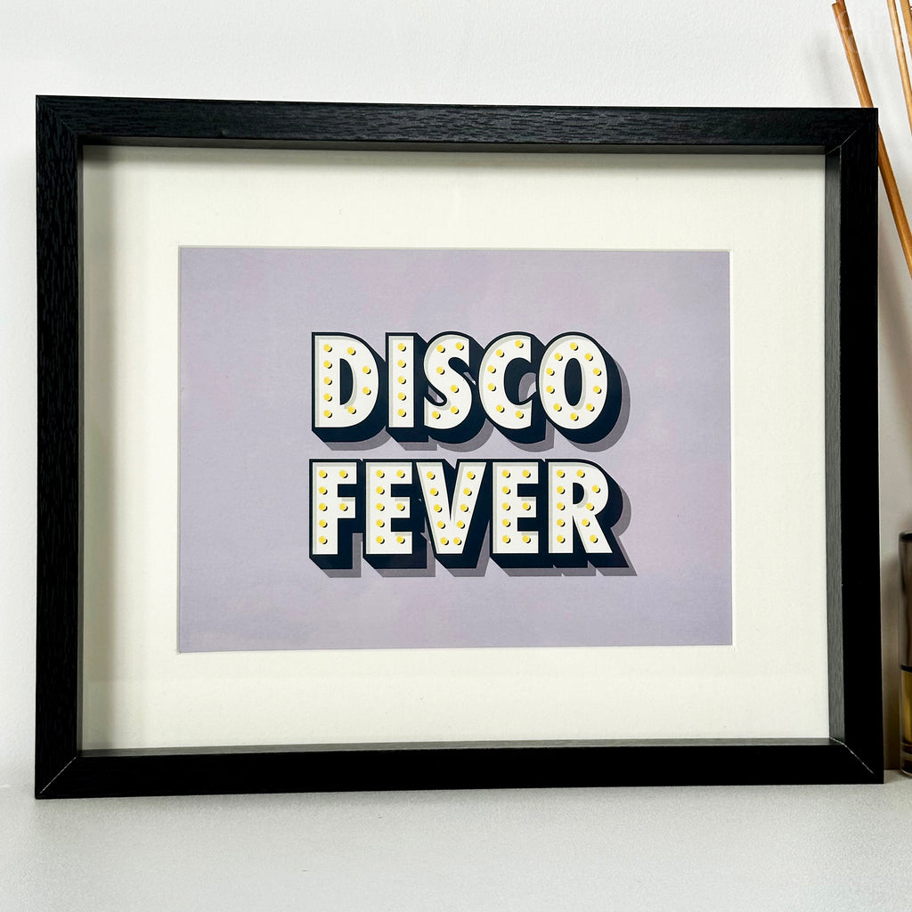 Retro Disco Fever Framed Wall Art