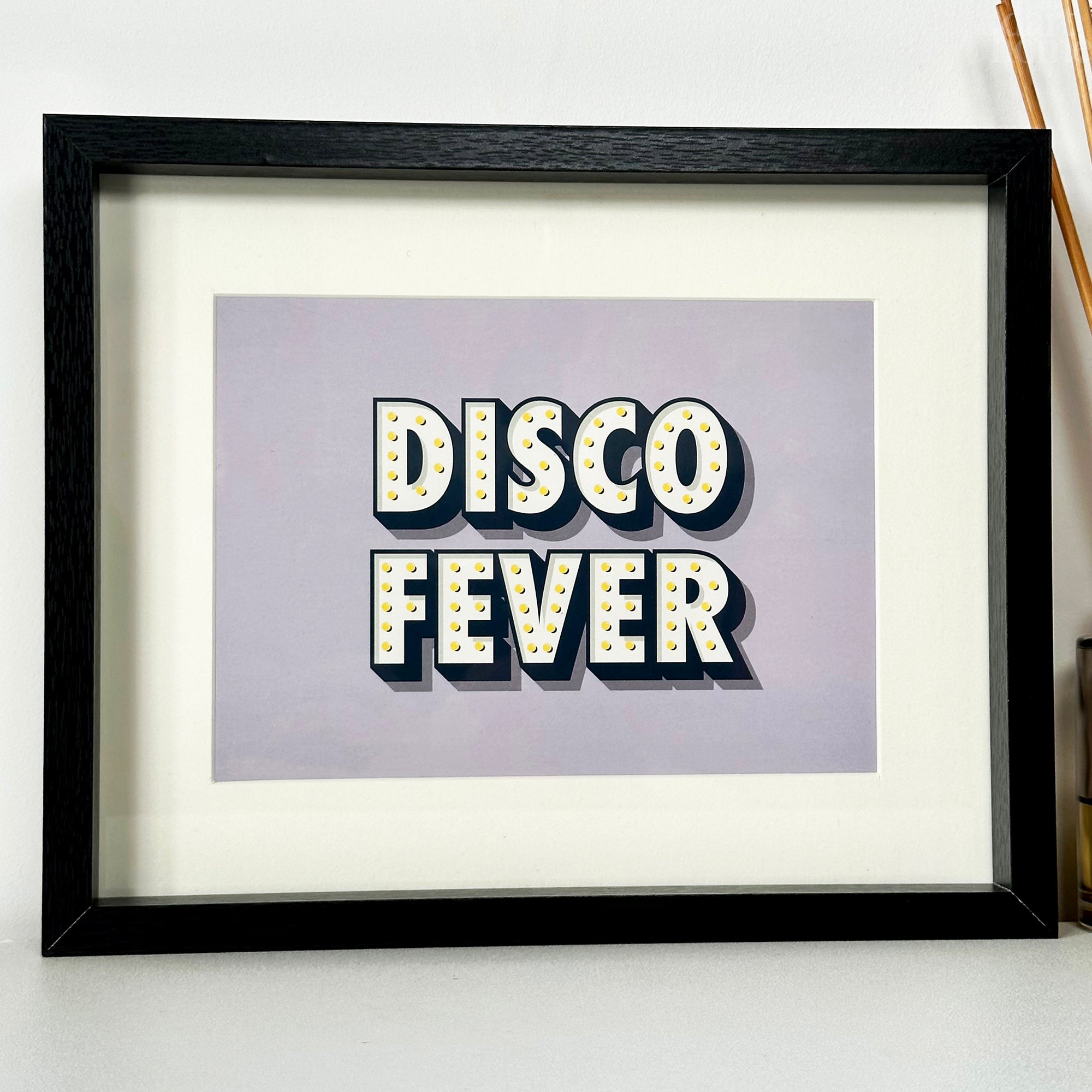 Retro Disco Fever Framed Wall Art