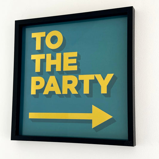 Green To The Party Framed Wall Art
