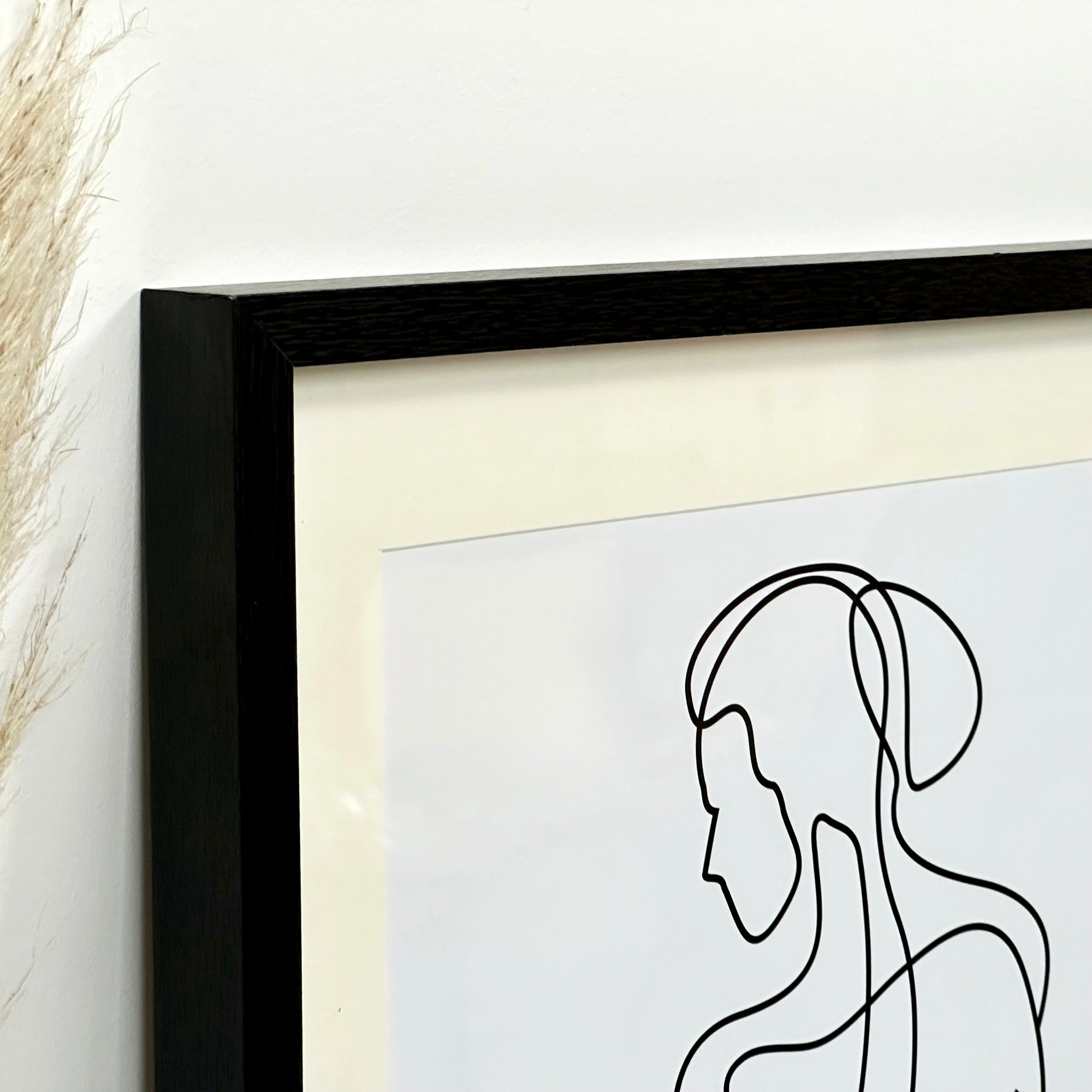 Gerahmtes Wandbild „Silhouette Lady“ A
