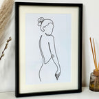 Silhouette Lady Framed Wall Art B