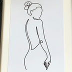 Silhouette Lady Framed Wall Art B