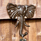 Cast Iron Elephant Single Hook