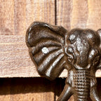 Cast Iron Elephant Single Hook