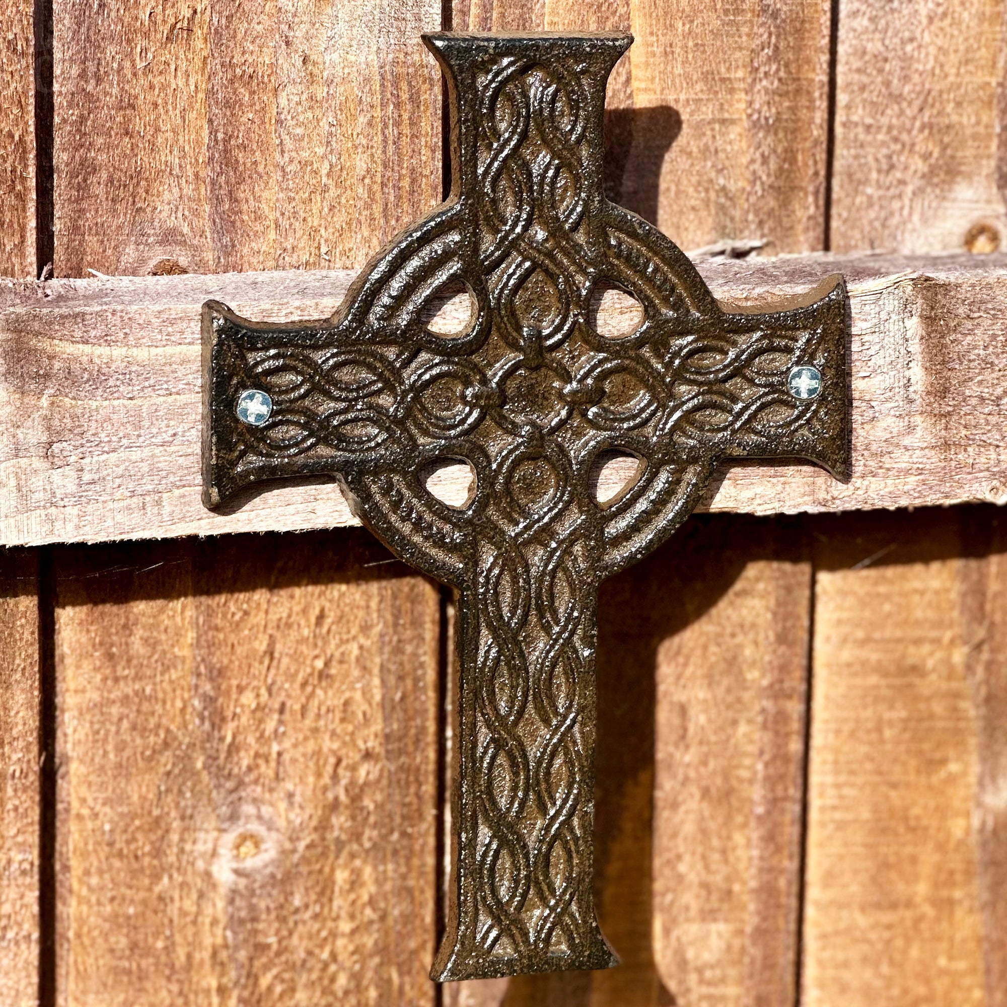 Hanging Iron Cross Plaque