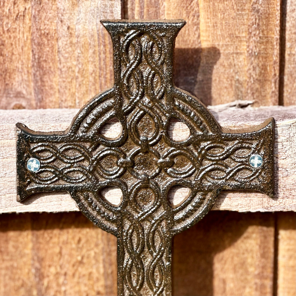 Hanging Iron Cross Plaque