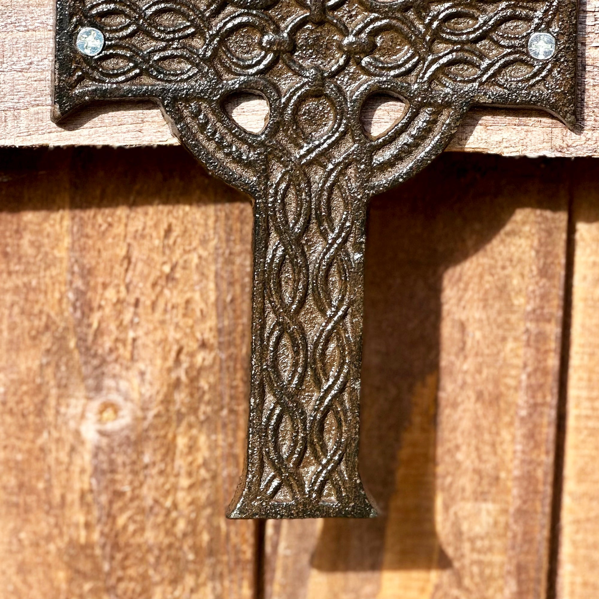 Hanging Iron Cross Plaque