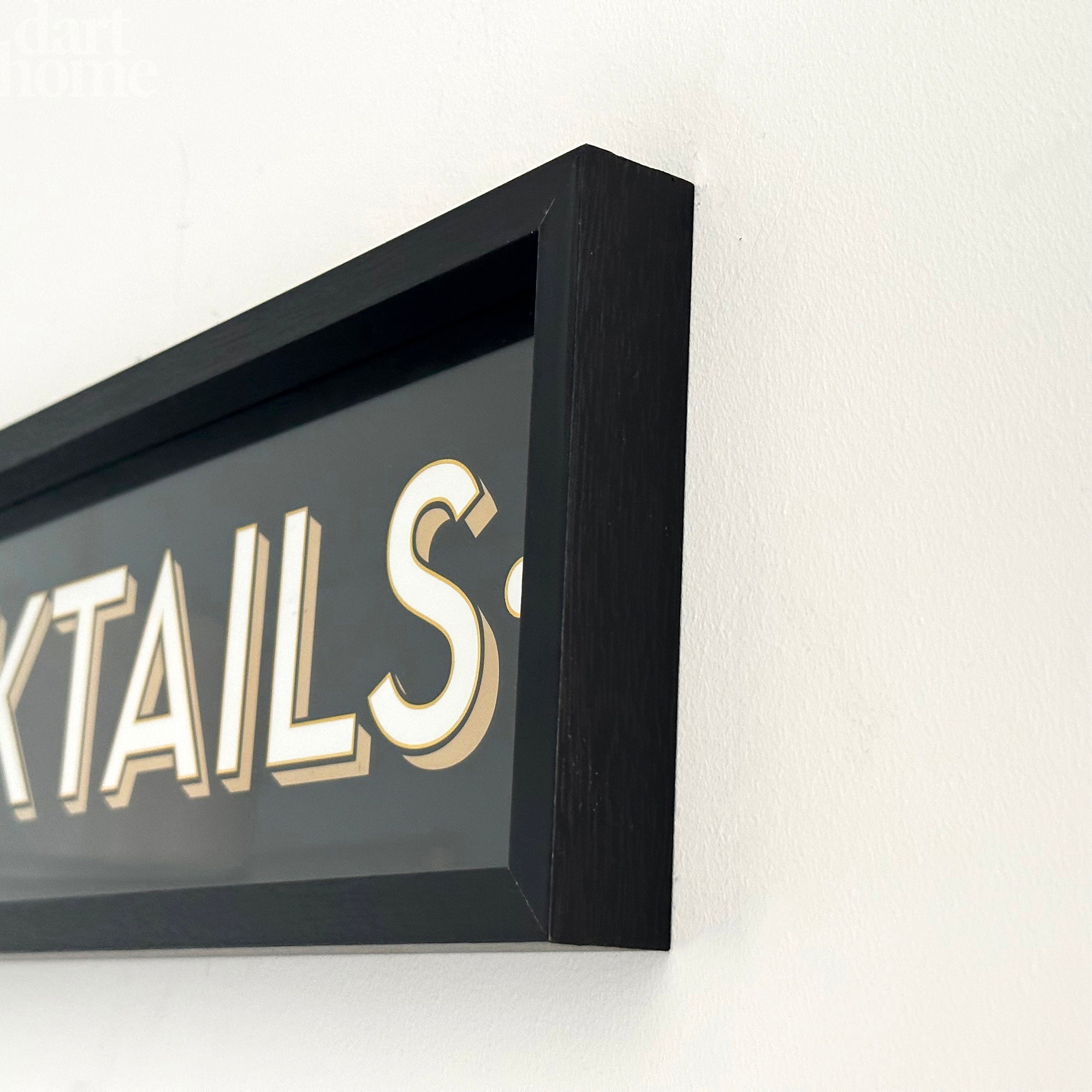 Black Cocktails Sign