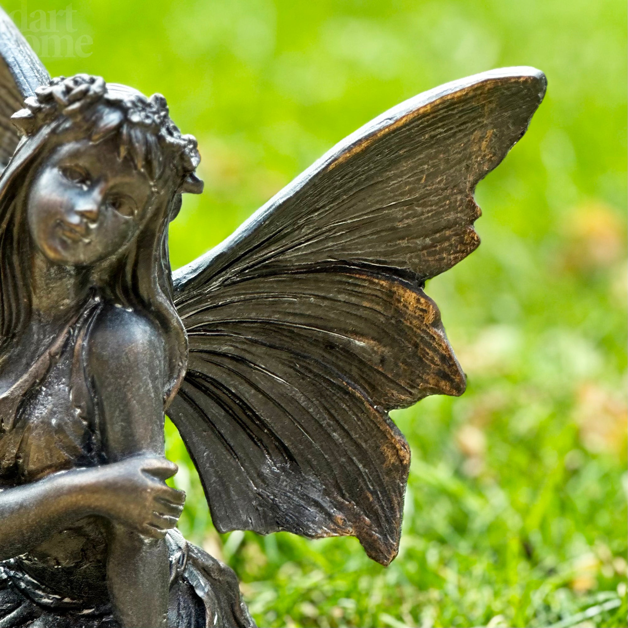 Bronze Flower Fairy Girl Ornament A