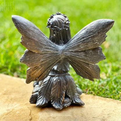 Bronze Flower Fairy Girl Ornament A