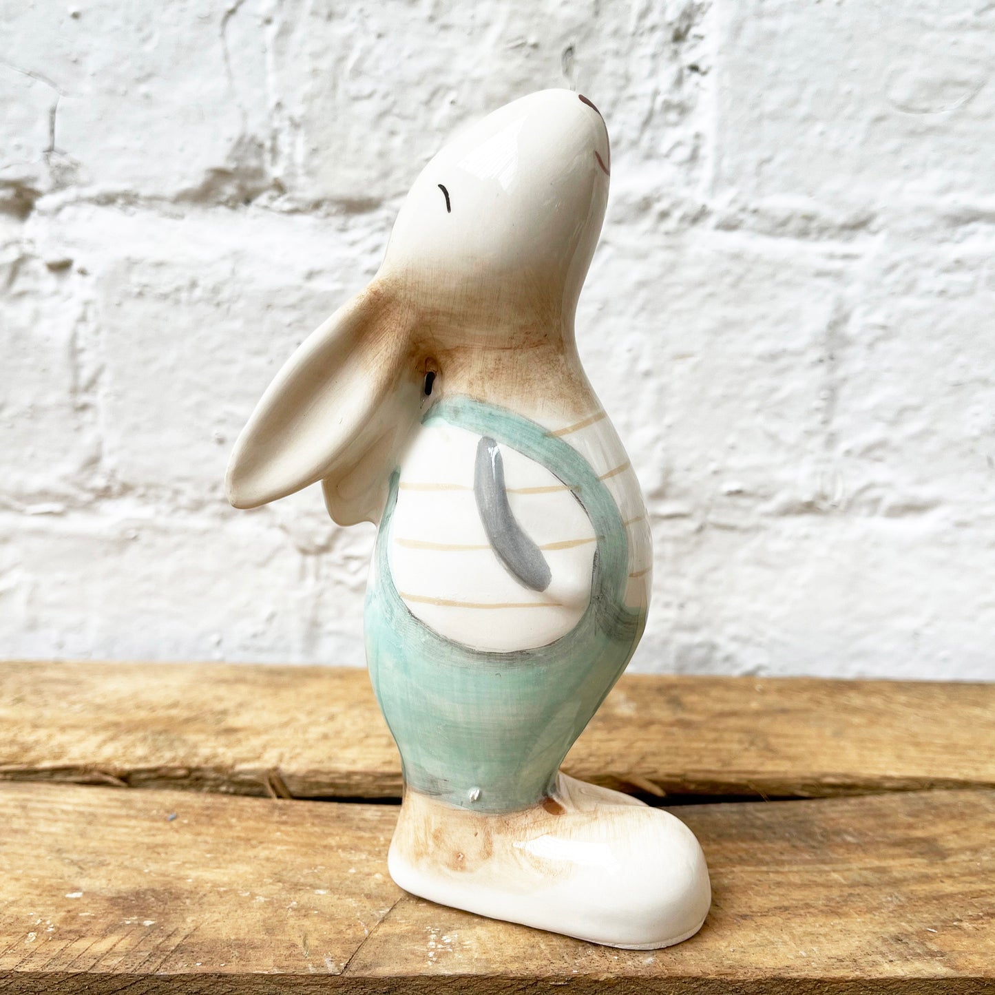 Ceramic Gazing Hare Figurine 15cm