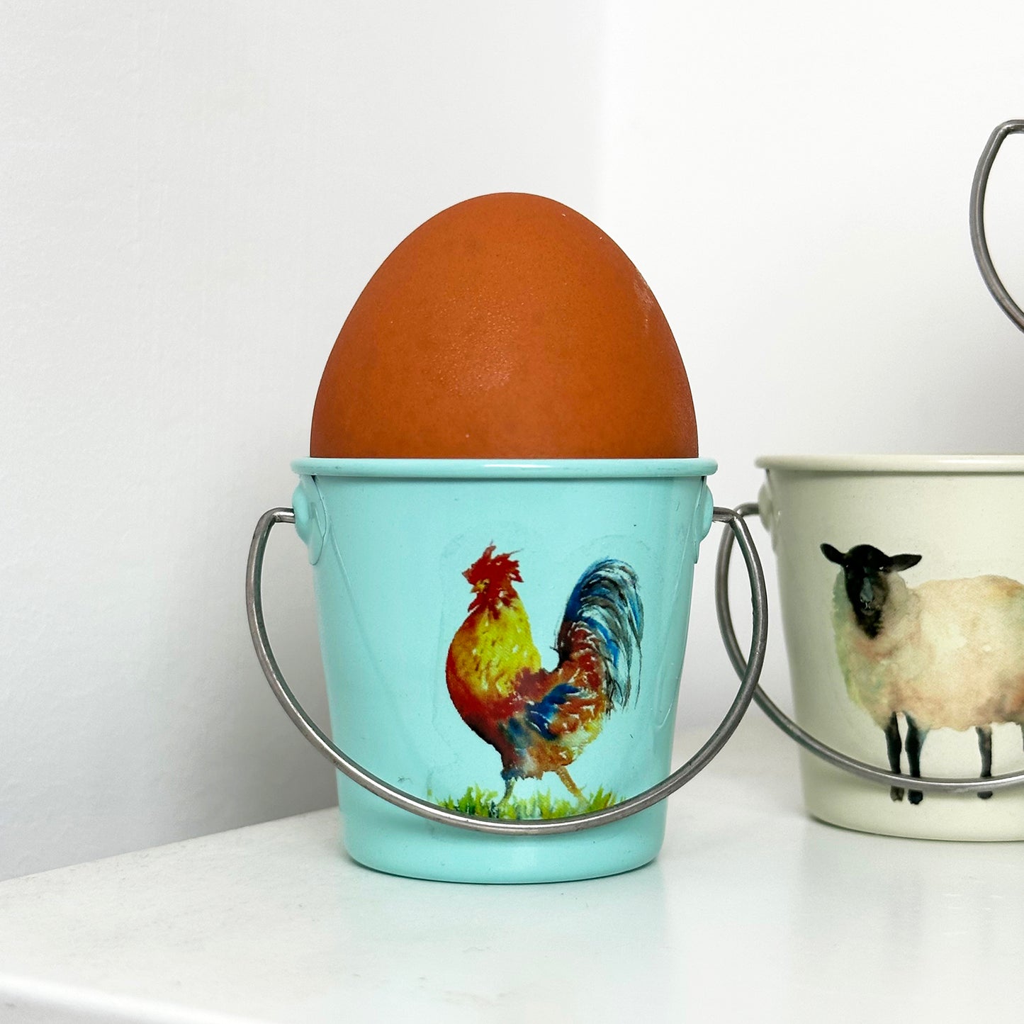 Set Of 4 Farm Animal Egg Cups