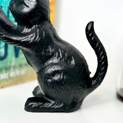 Cast Iron Cat Bookend Pair