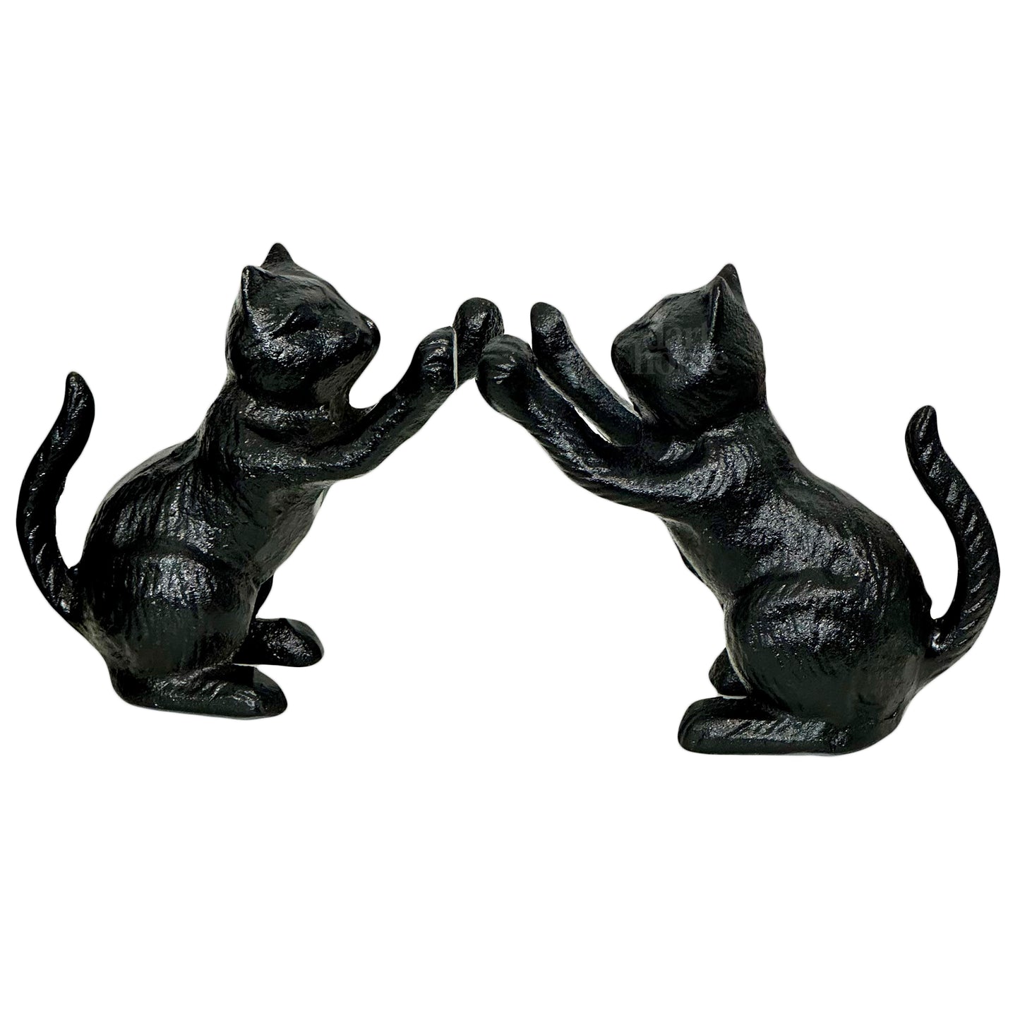 Cast Iron Cat Bookend Pair