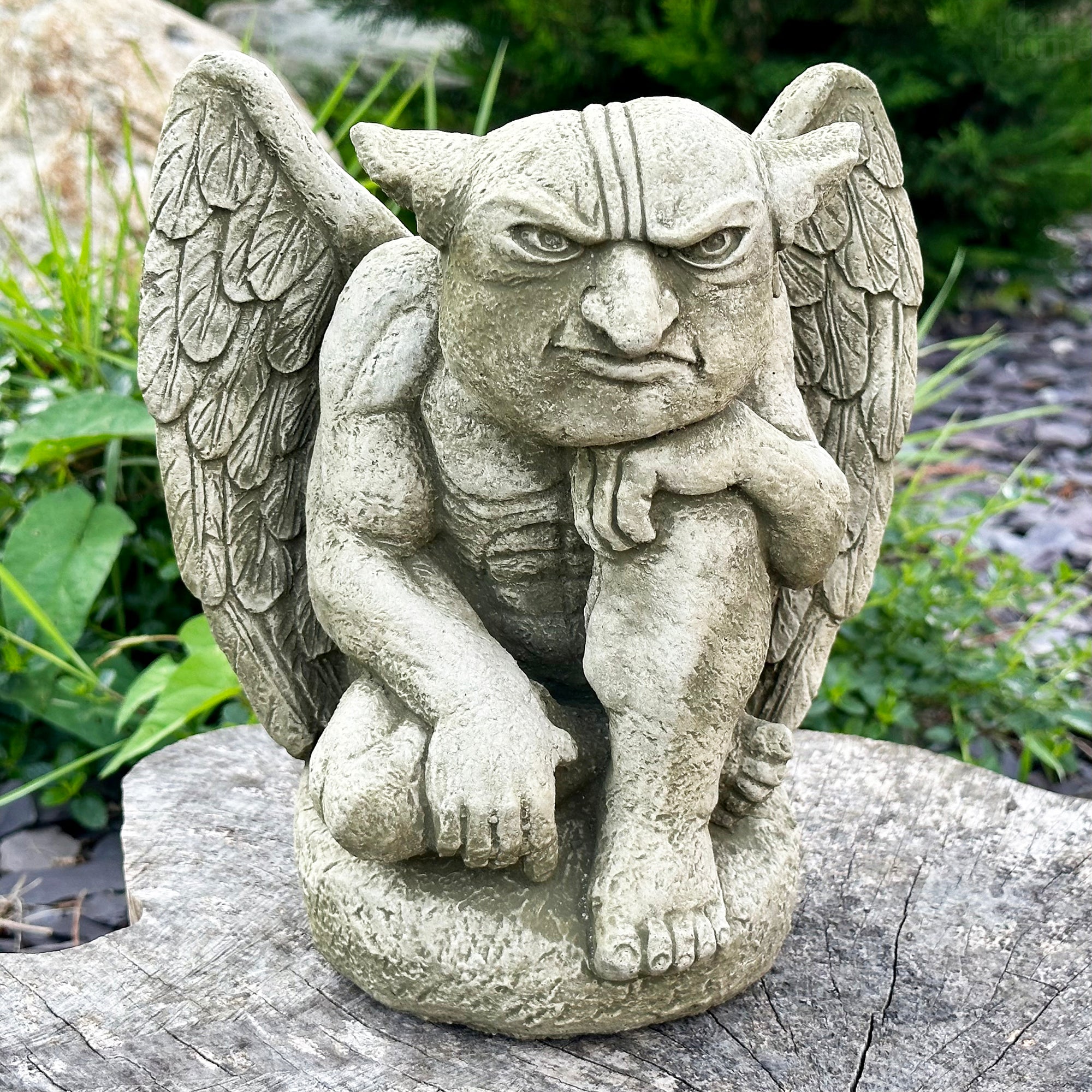 Stone Flying Gargoyle Sculpture