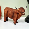 Brown Highland Cow Figurine