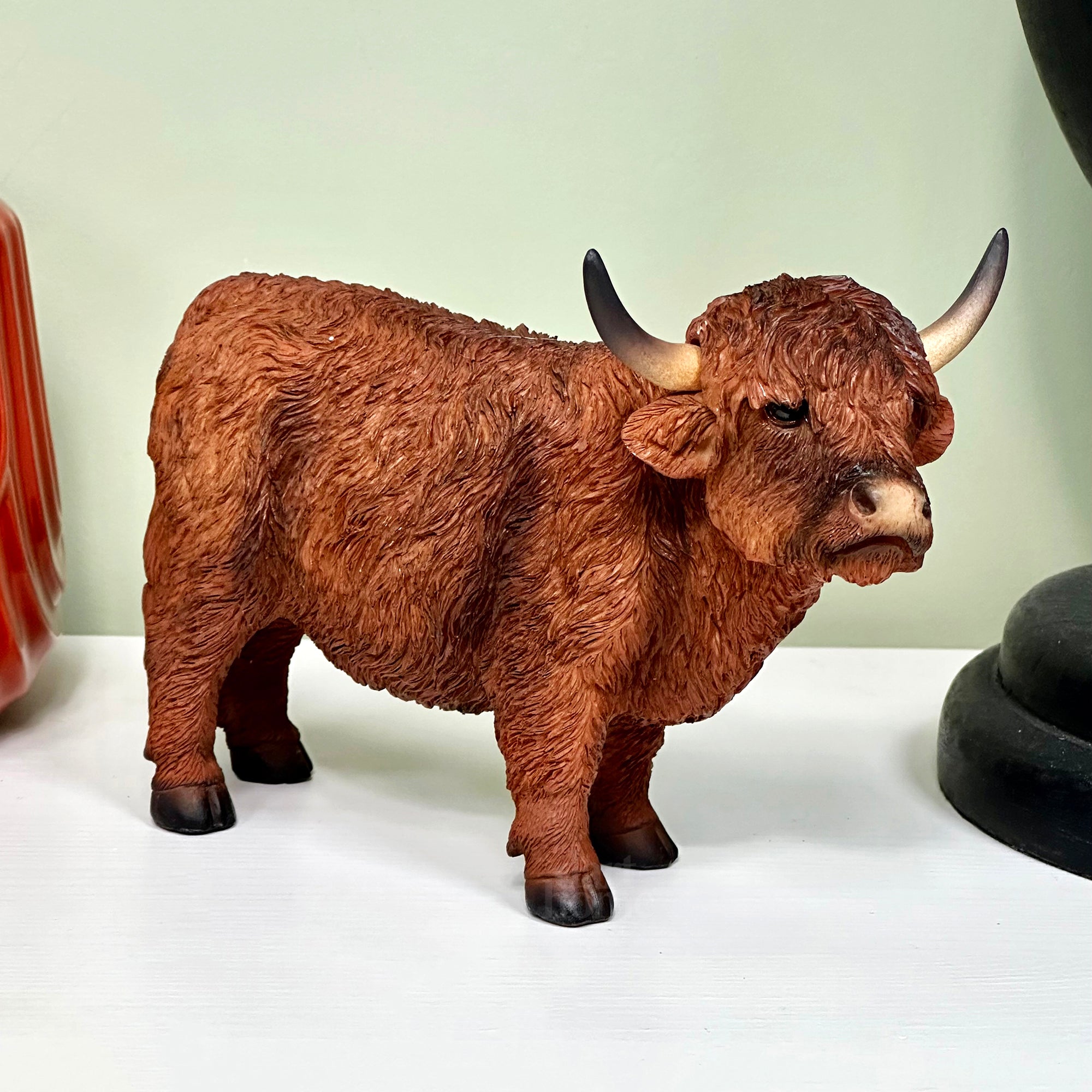 Brown Highland Cow Figurine