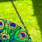 Pretty Peacock Stained Glass Suncatcher
