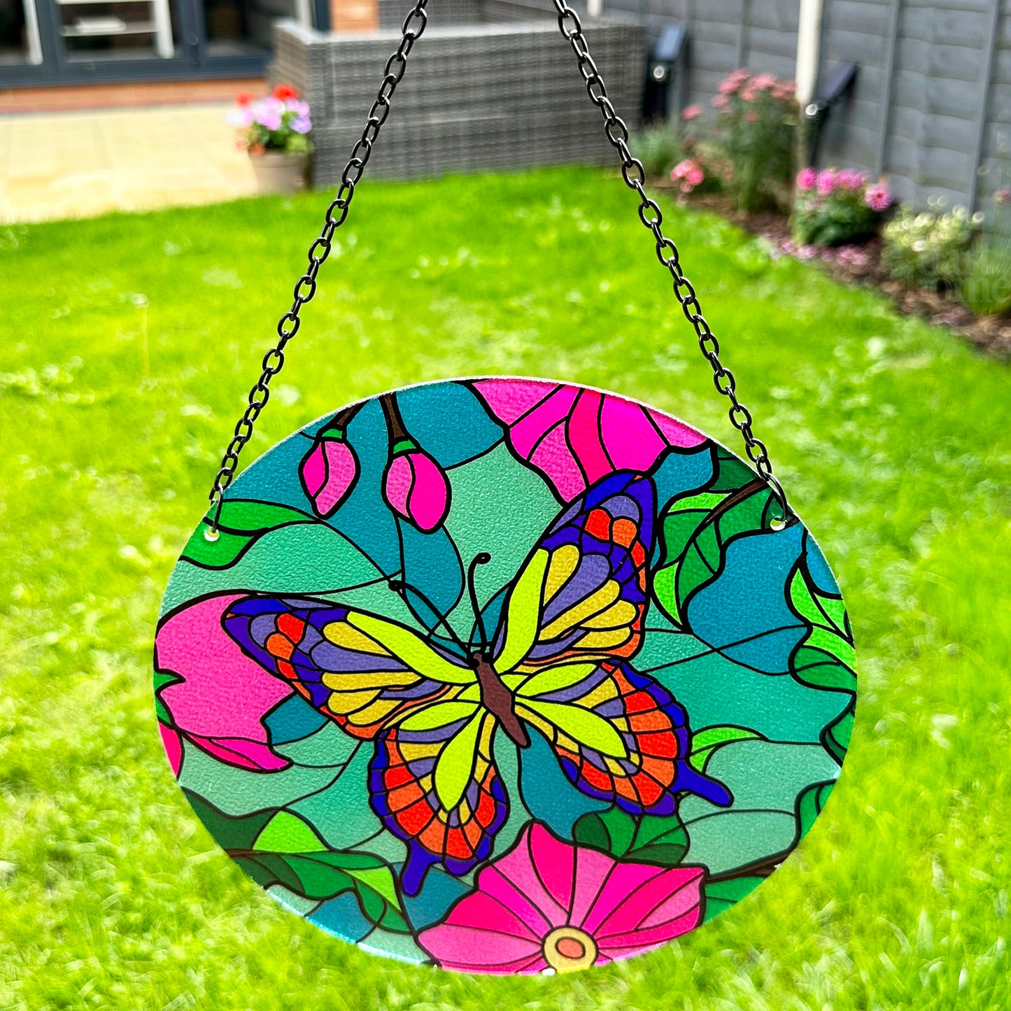 Beautiful Butterfly Stained Glass Suncatcher