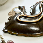 Teal Seahorse Plate