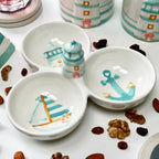 3 Section Lighthouse Dip Dish