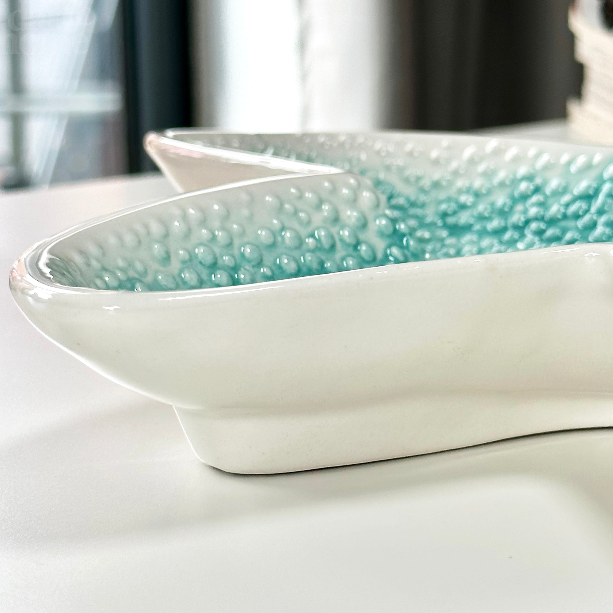 Large Teal Starfish Dish