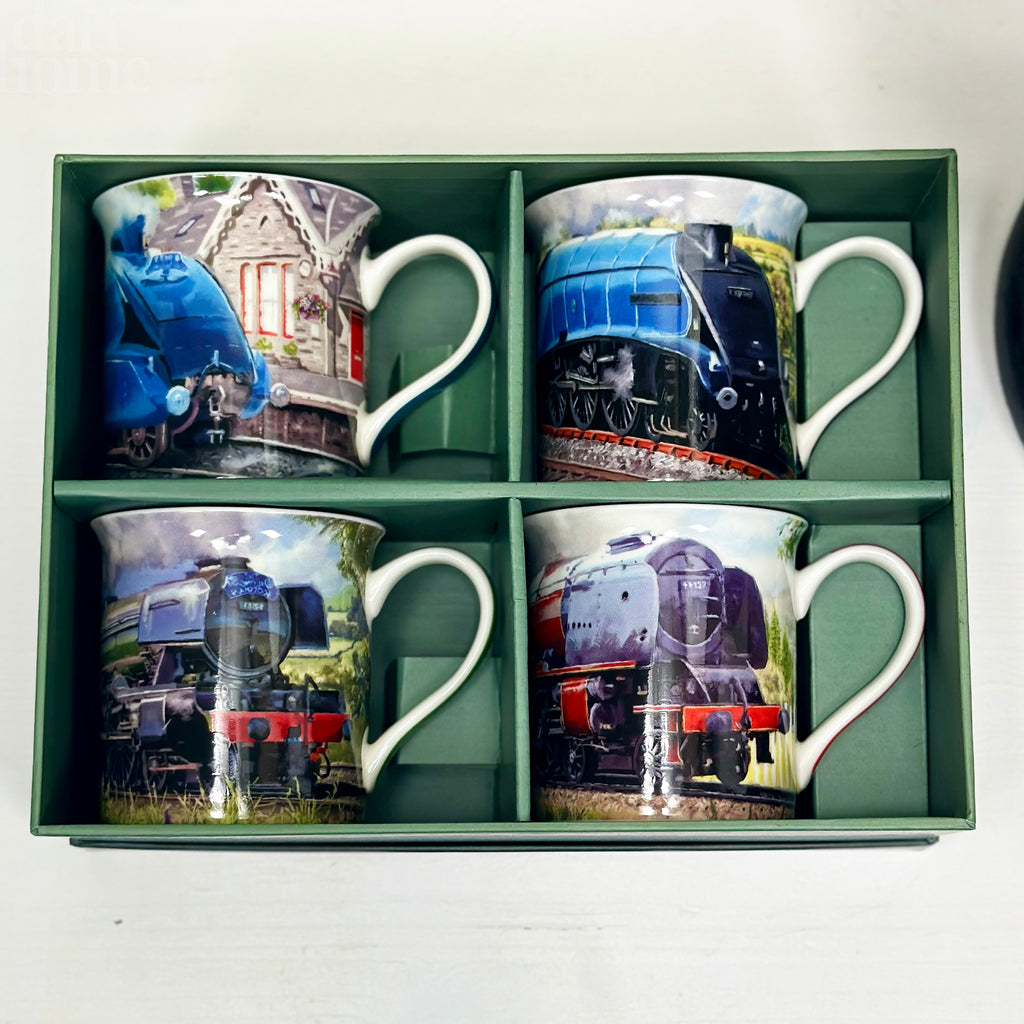 Set mit 4 klassischen Zugbechern 300 ml