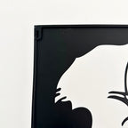 Black Elephant Head Wall Art