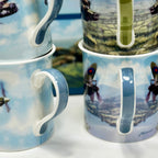 Set Of 4 Classic War Plane Mugs