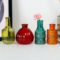 Set aus 4 vielseitigen Glasknospenvasen