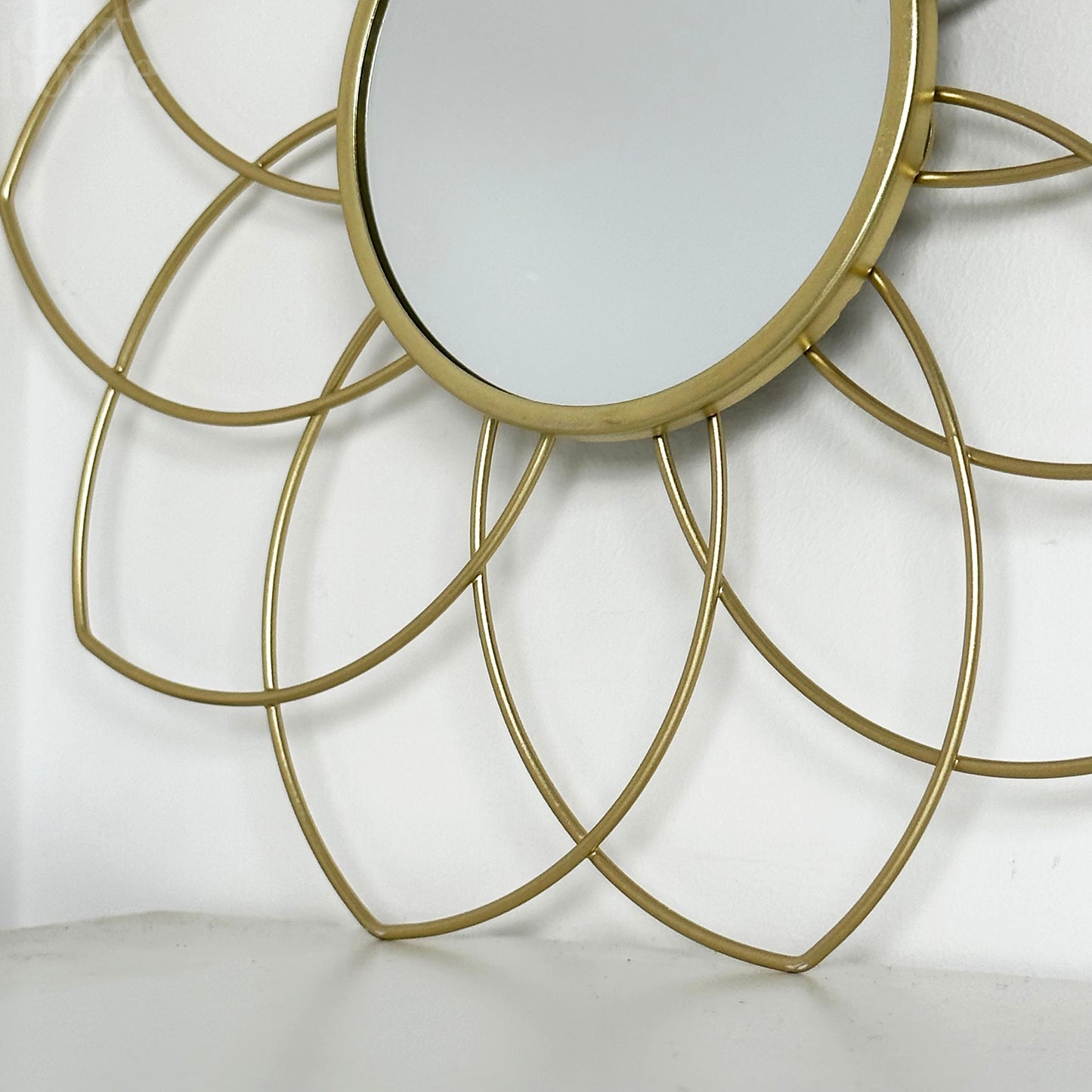 Gold Flower Wall Mirror