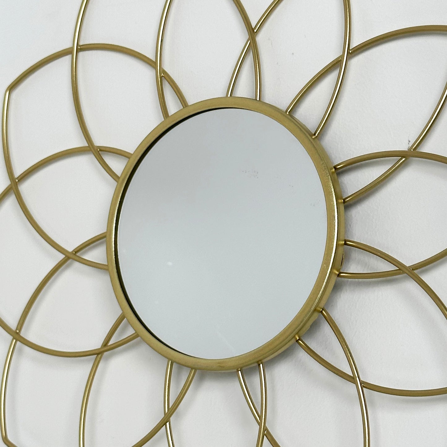 Gold Flower Wall Mirror