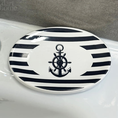 4pc Nautical Bathroom Accessory Set