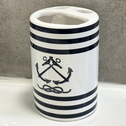 4pc Nautical Bathroom Accessory Set