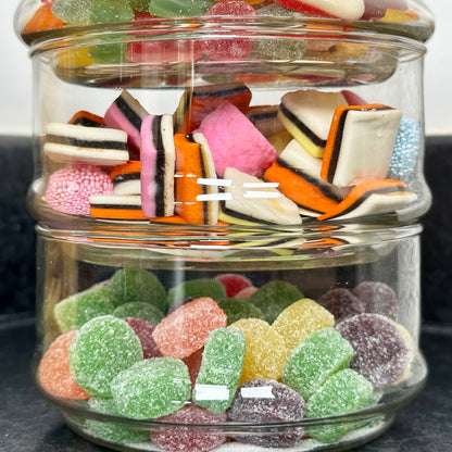 Glass 3 Tier Sweets Jar With Lid