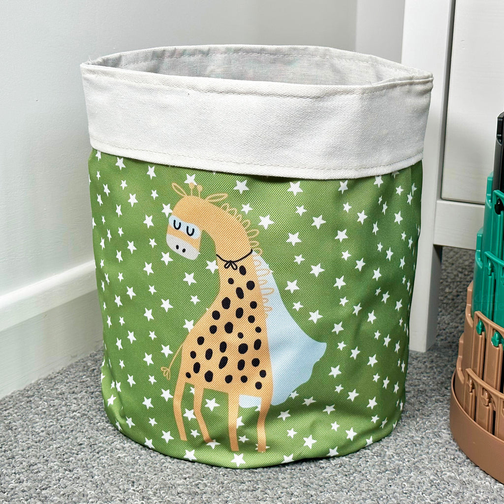 Giraffe Super Hero Laundry Basket