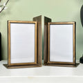Antique Gold Photo Frame Bookends